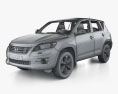 Toyota RAV4 with HQ interior 2015 3d model wire render
