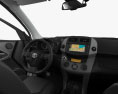 Toyota RAV4 インテリアと 2015 3Dモデル dashboard
