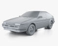 Toyota Sprinter Trueno GT-Apex 3-doors 1989 Modello 3D clay render