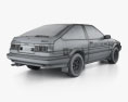 Toyota Sprinter Trueno Initial D 3-doors 1989 3D 모델 