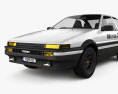 Toyota Sprinter Trueno Initial D 3-doors 1989 3D模型