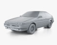 Toyota Sprinter Trueno Initial D 3-doors 1989 3Dモデル clay render