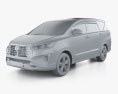 Toyota Innova X Malaysia 2024 Modello 3D clay render