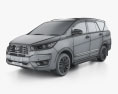 Toyota Innova Crysta 2024 3D 모델  wire render
