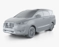 Toyota Innova Crysta 2024 3D-Modell clay render