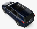 Toyota Innova Hycross 2024 3D-Modell Draufsicht
