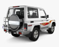 Toyota Land Cruiser 3-door VXR with HQ interior 2017 3d model back view
