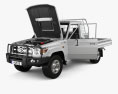 Toyota Land Cruiser AlloyTray with HQ interior and engine 2008 3d model