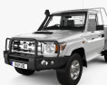 Toyota Land Cruiser AlloyTray with HQ interior and engine 2008 3d model
