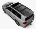 Toyota Land Cruiser VXR 인테리어 가 있는 2019 3D 모델  top view