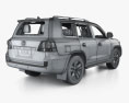 Toyota Land Cruiser インテリアと とエンジン 2010 3Dモデル