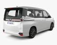 Toyota Voxy S-Z 2024 3D-Modell Rückansicht