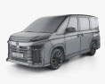 Toyota Voxy S-Z 2024 3D 모델  wire render