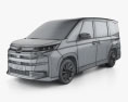 Toyota Noah SZ 2024 3D-Modell wire render