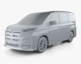 Toyota Noah SZ 2024 3D-Modell clay render