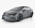 Toyota Corolla セダン Apex edition 2024 3Dモデル wire render