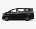 Toyota Alphard CIS-spec mit Innenraum und Motor 2018 3D-Modell Seitenansicht