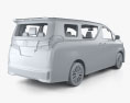Toyota Alphard CIS-spec mit Innenraum und Motor 2018 3D-Modell