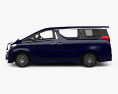 Toyota Alphard con interni e motore RHD 2018 Modello 3D vista laterale
