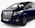 Toyota Alphard with HQ interior and engine RHD 2018 3d model