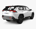 Toyota RAV4 하이브리드 Style 2022 3D 모델  back view