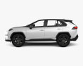 Toyota RAV4 hybrid Style 2022 3D-Modell Seitenansicht