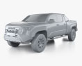 Toyota Tacoma ダブルキャブ Long bed Trailhunter 2024 3Dモデル clay render