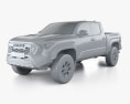 Toyota Tacoma ダブルキャブ Short ベッド TRD Pro 2024 3Dモデル clay render