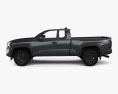 Toyota Tacoma Xtra Cab Long bed TRD PreRunner 2024 3d model side view