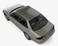 Toyota Corolla LE 2004 3D模型 顶视图
