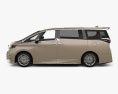 Toyota Alphard híbrido E-Four Executive Lounge 2024 Modelo 3d vista lateral