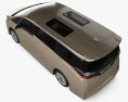 Toyota Alphard 하이브리드 E-Four Executive Lounge 2024 3D 모델  top view