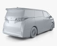 Toyota Alphard ハイブリッ E-Four Executive Lounge 2024 3Dモデル