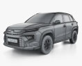 Toyota Urban Cruiser 2024 3D模型 wire render