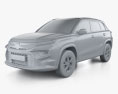 Toyota Urban Cruiser 2024 3D модель clay render