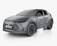Toyota C-HR PHEV GR Sport 2024 3D模型 wire render