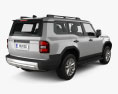 Toyota Land Cruiser Prado EU-spec 2024 3Dモデル 後ろ姿