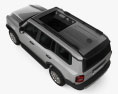 Toyota Land Cruiser Prado EU-spec 2024 Modello 3D vista dall'alto