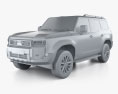 Toyota Land Cruiser Prado EU-spec 2024 3d model clay render