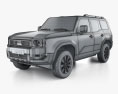 Toyota Land Cruiser Prado First Edition EU-spec 2024 3D-Modell wire render