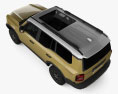 Toyota Land Cruiser Prado First Edition EU-spec 2024 3D-Modell Draufsicht