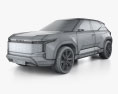 Toyota Land Cruiser Se 2023 3D模型 wire render