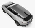 Toyota Land Cruiser Se 2023 3D-Modell Draufsicht