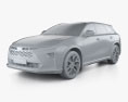Toyota Crown Signia Limited US-spec 2024 3D модель clay render