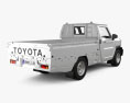 Toyota Hilux Champ 单人驾驶室 2024 3D模型 后视图