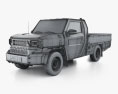 Toyota Hilux Champ Single Cab 2024 3D 모델  wire render