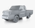 Toyota Hilux Champ Einzelkabine 2024 3D-Modell clay render