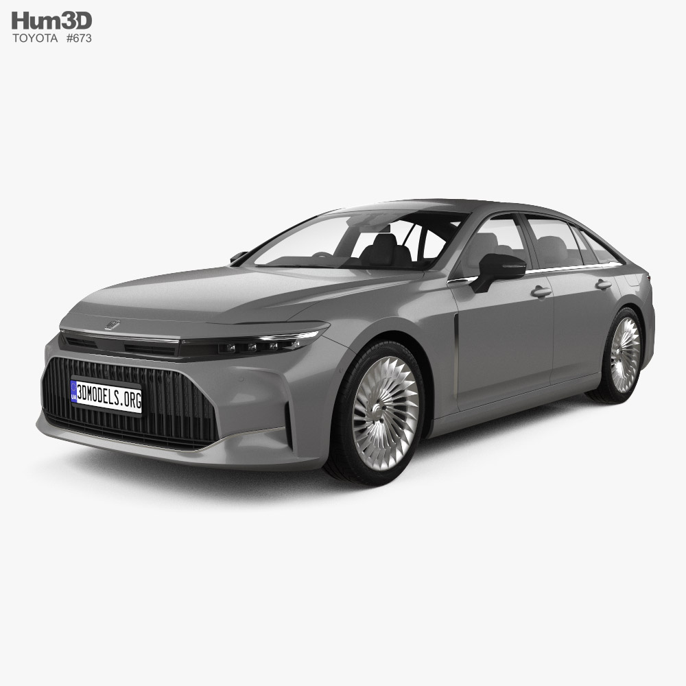 Toyota Crown HEV sedan 2024 3D model