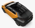Toyota C-HR 2024 3D模型 顶视图