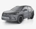 Toyota Corolla Cross Style 2021 3D模型 wire render
